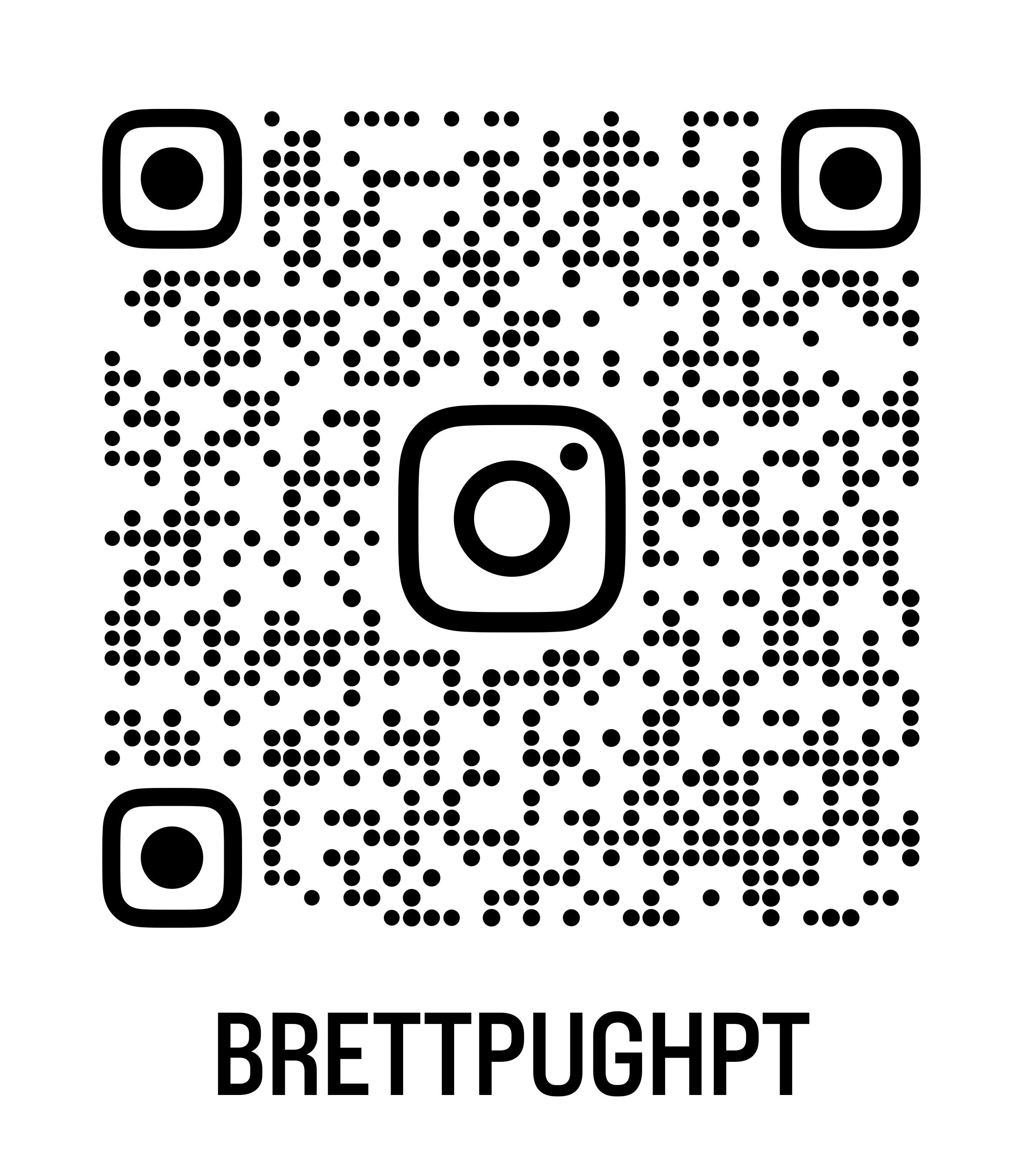 Instagram QR code for @brettpughpt